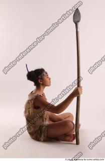 ANISE SITTING POSE WITH SPEAR